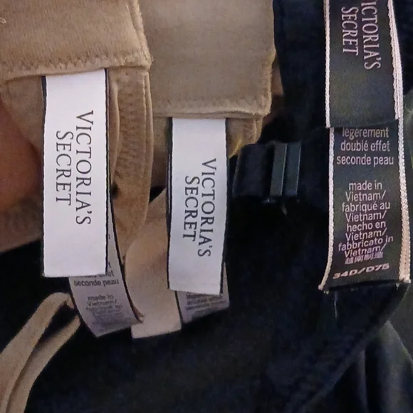 Seamless Black and Tan Women's Bra Set - Picture 8 of 8